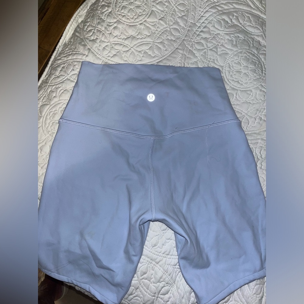 Light blue lululemon align shorts